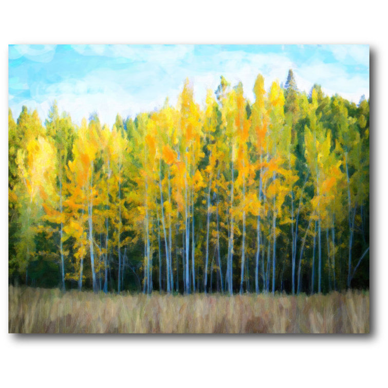 Charlton Home® Trees Wrapped Canvas Graphic Art Wayfair